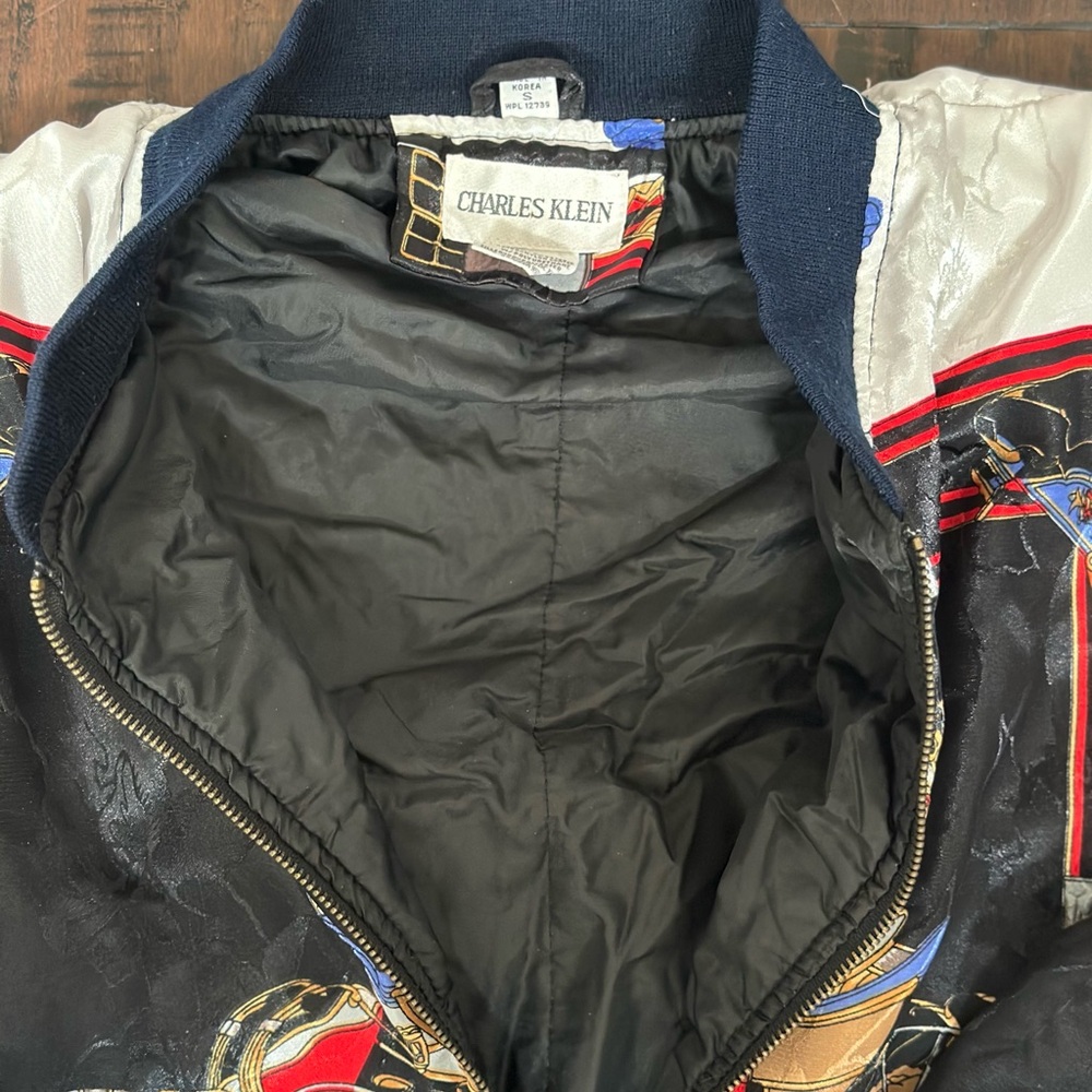 Charles Klein Multicolor Bomber Jacket - Picture 3 of 5